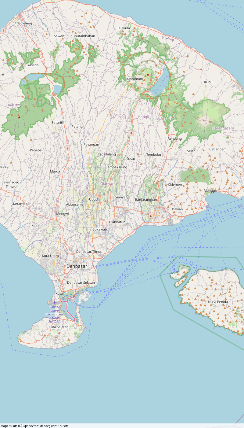 Map of Bali